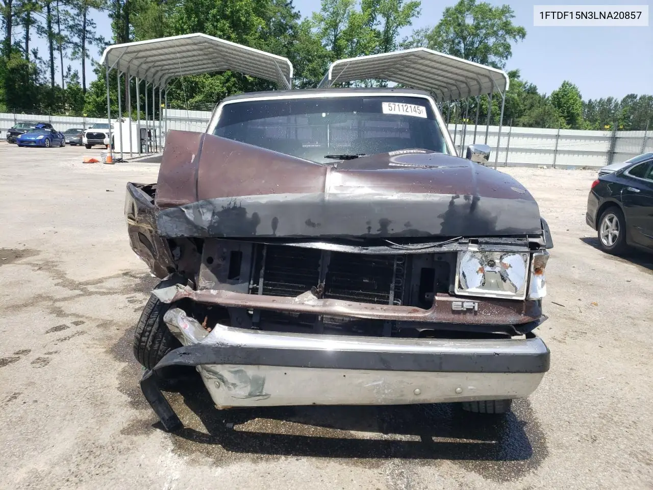 1990 Ford F150 VIN: 1FTDF15N3LNA20857 Lot: 57112145