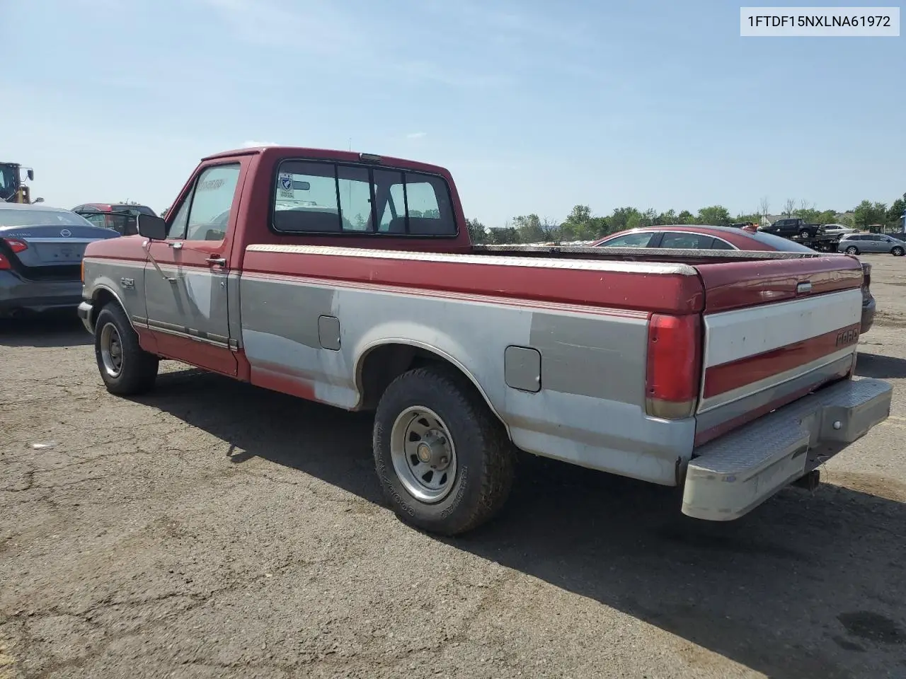 1990 Ford F150 VIN: 1FTDF15NXLNA61972 Lot: 60354815