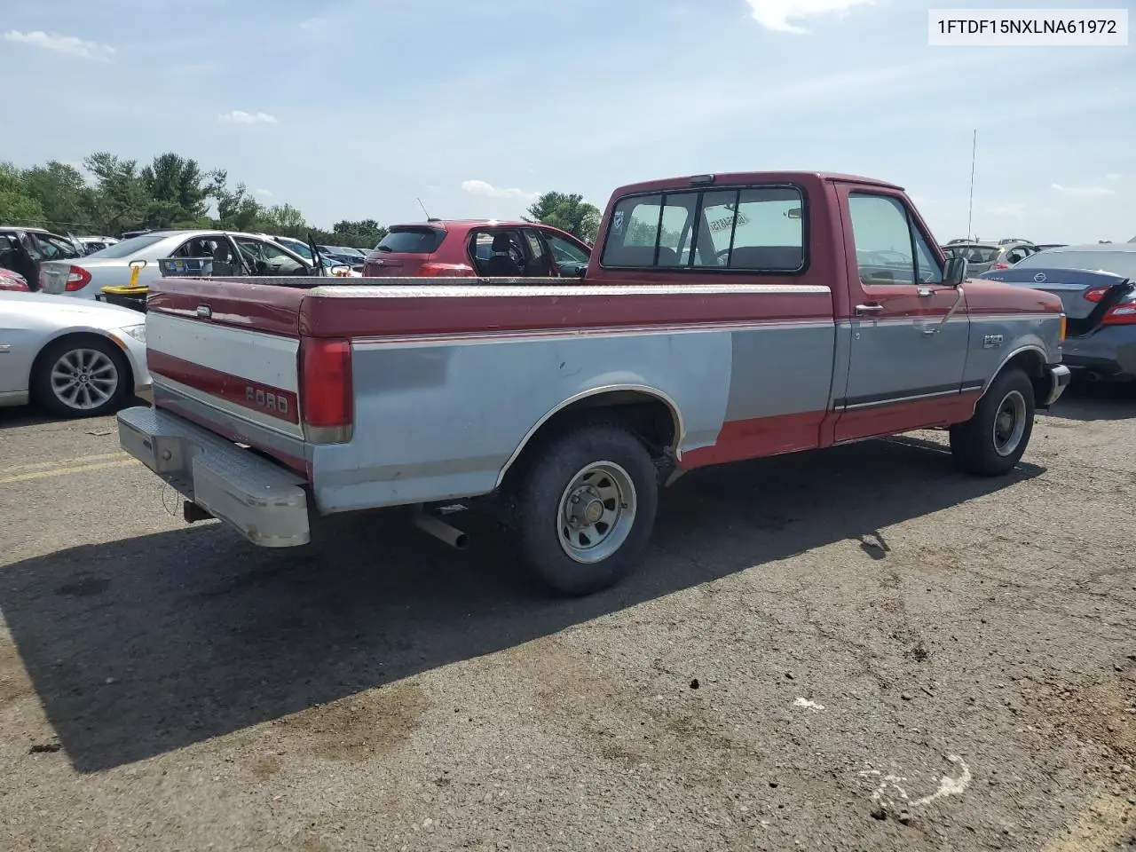 1990 Ford F150 VIN: 1FTDF15NXLNA61972 Lot: 60354815
