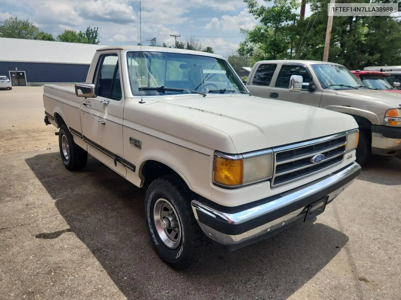 1990 Ford F150 VIN: 1FTEF14N7LLA38988 Lot: 61417455