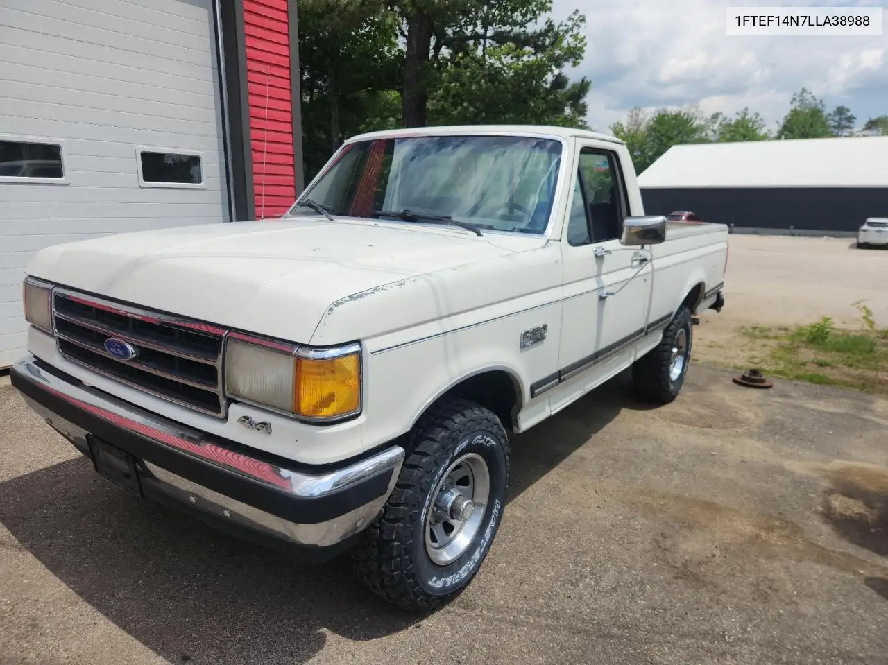1990 Ford F150 VIN: 1FTEF14N7LLA38988 Lot: 61417455