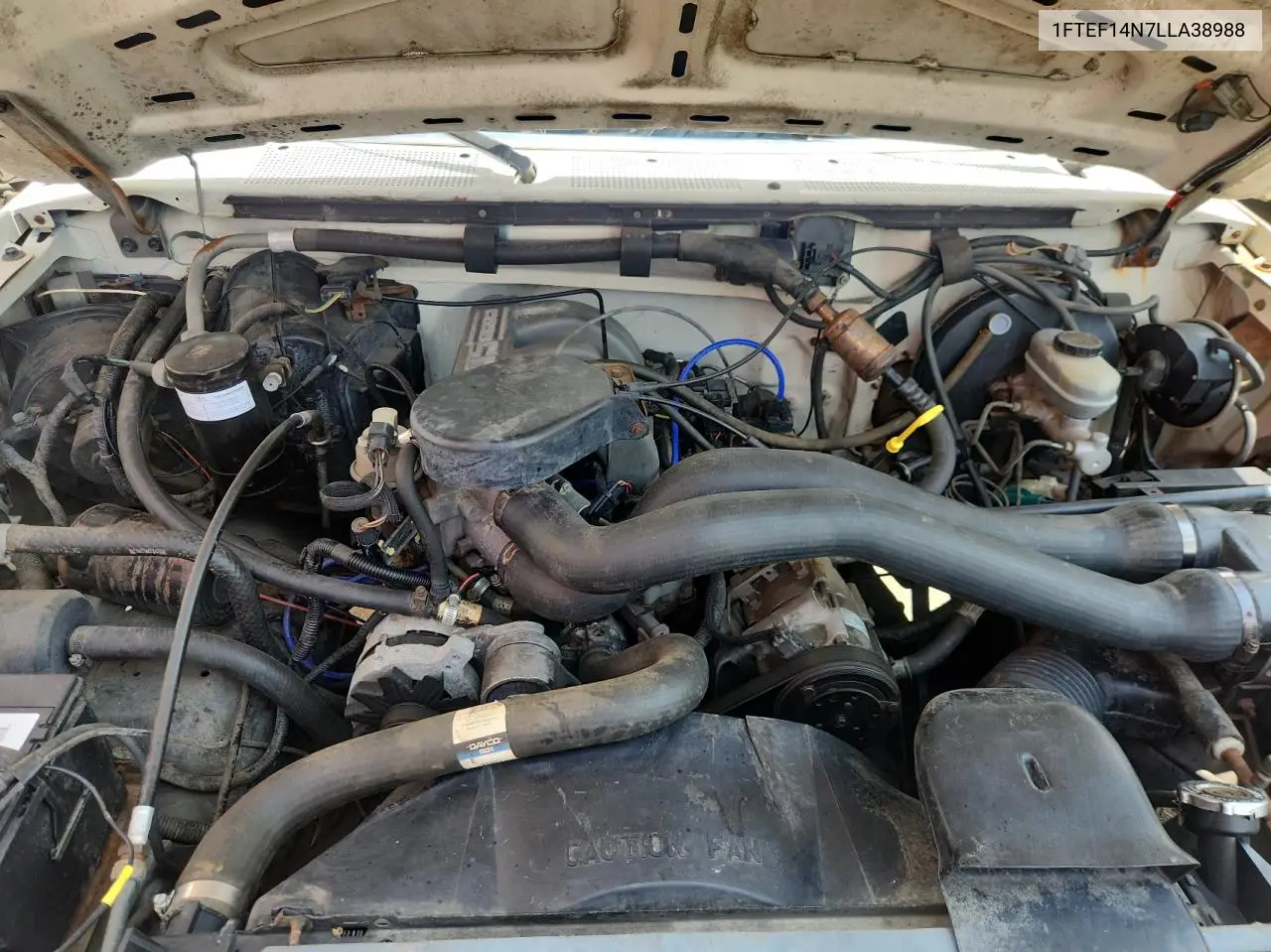1990 Ford F150 VIN: 1FTEF14N7LLA38988 Lot: 61417455