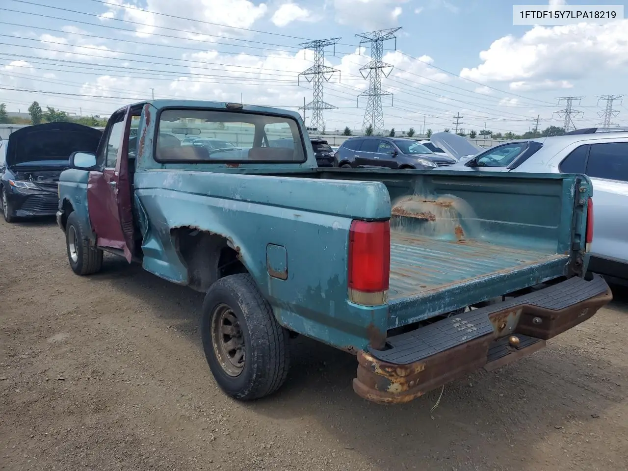 1990 Ford F150 VIN: 1FTDF15Y7LPA18219 Lot: 61424875