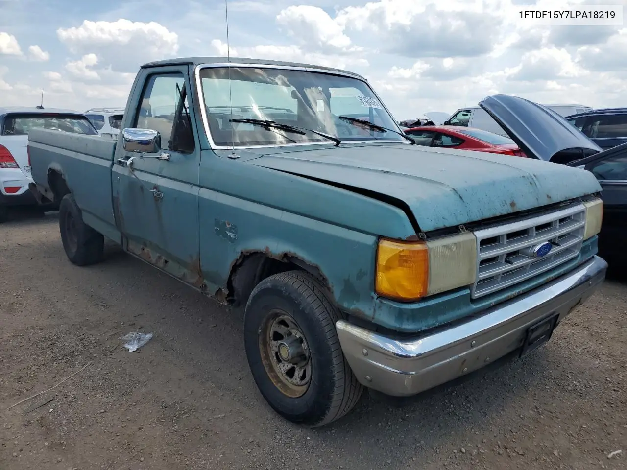 1990 Ford F150 VIN: 1FTDF15Y7LPA18219 Lot: 61424875