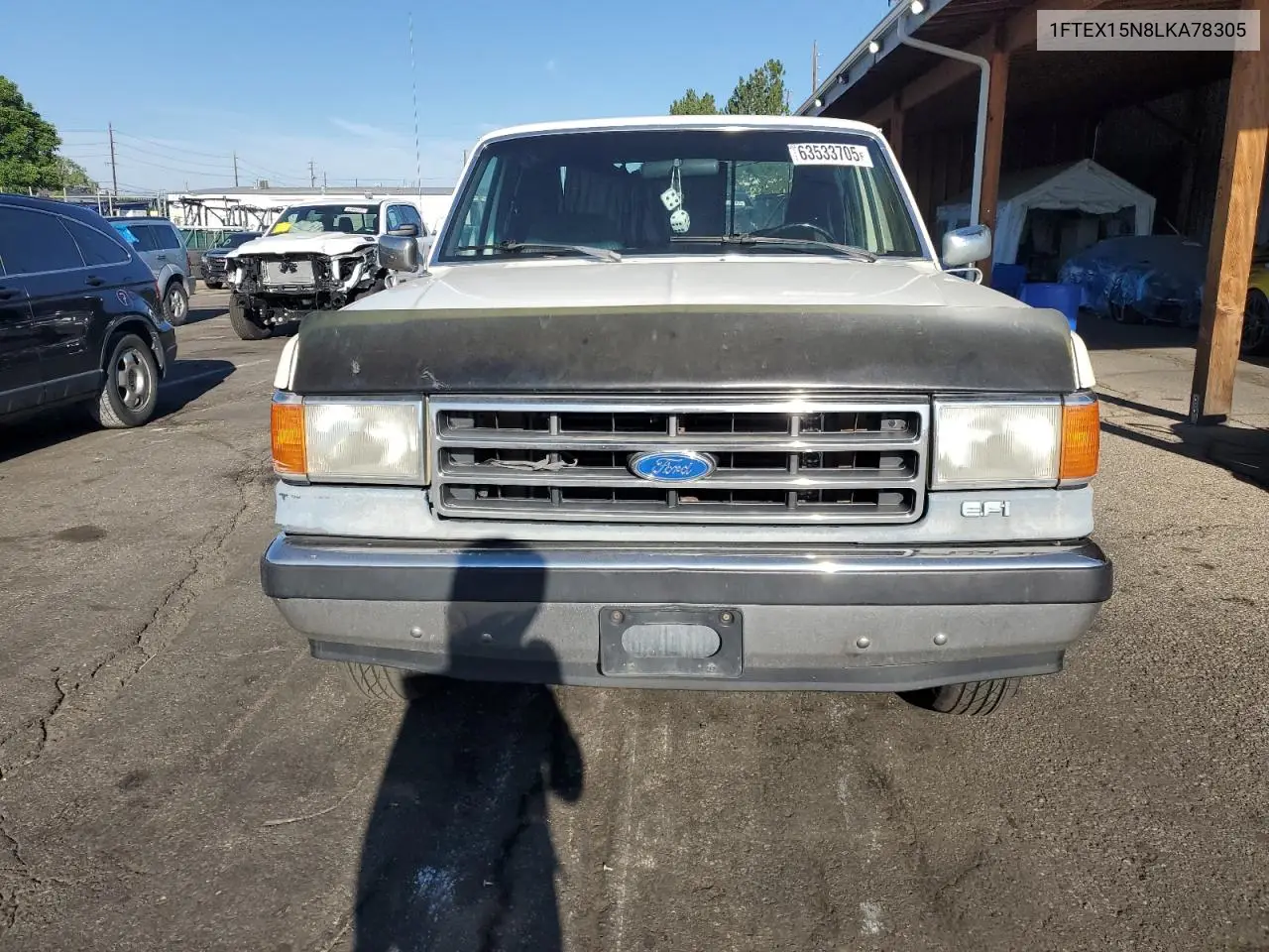 1990 Ford F150 VIN: 1FTEX15N8LKA78305 Lot: 63533705