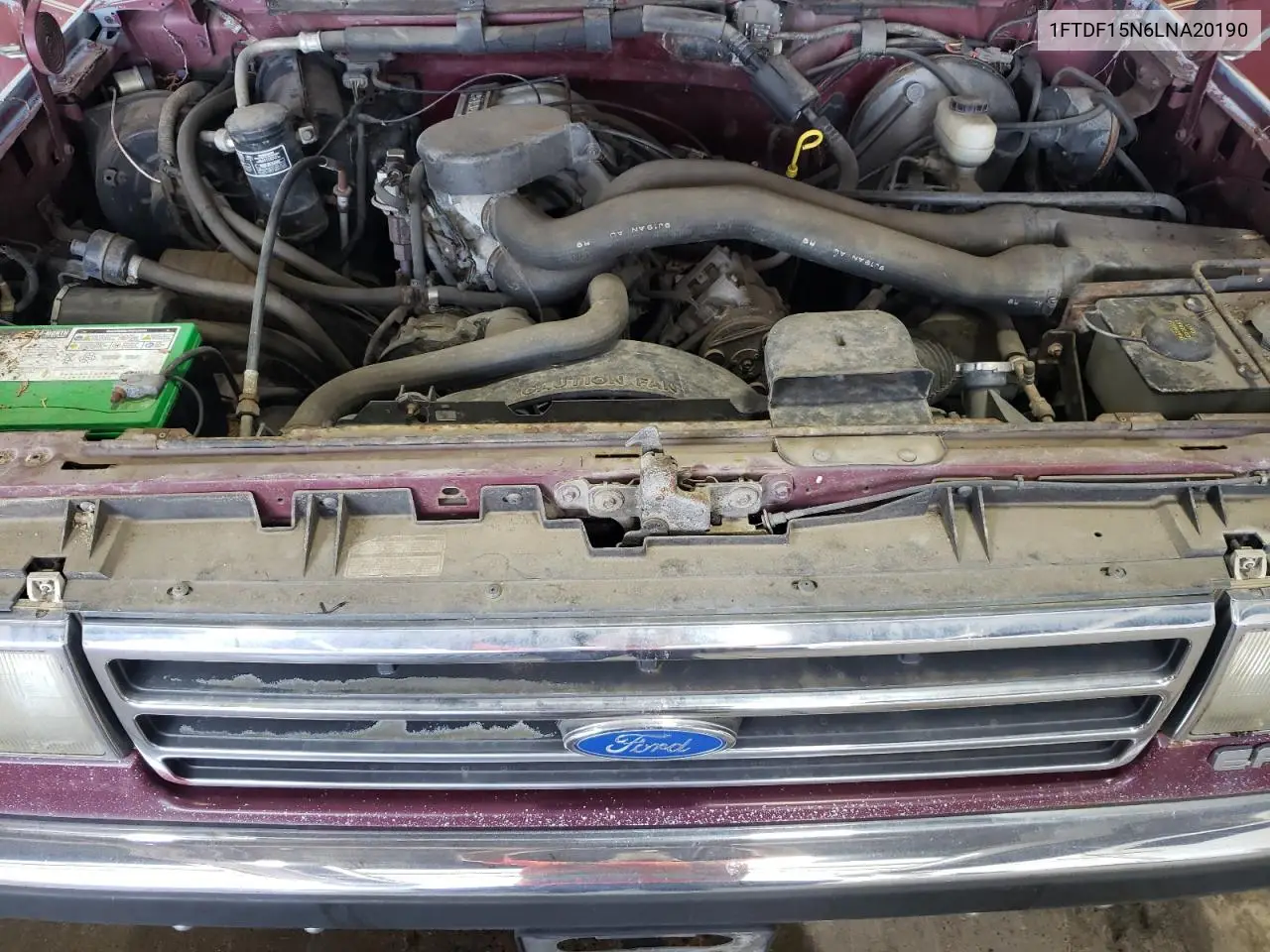 1990 Ford F150 VIN: 1FTDF15N6LNA20190 Lot: 64386535