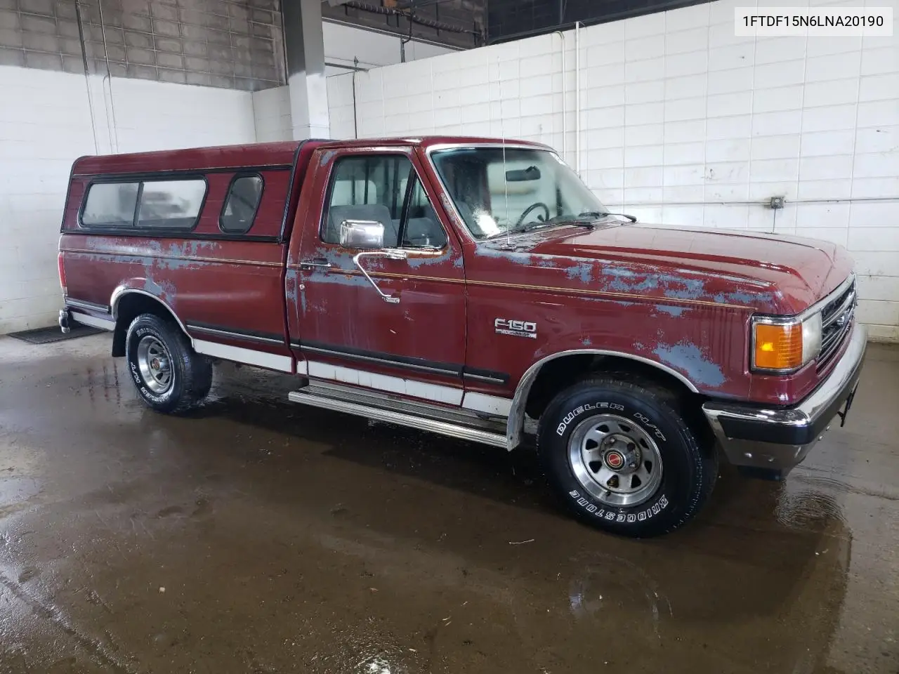 1990 Ford F150 VIN: 1FTDF15N6LNA20190 Lot: 64386535