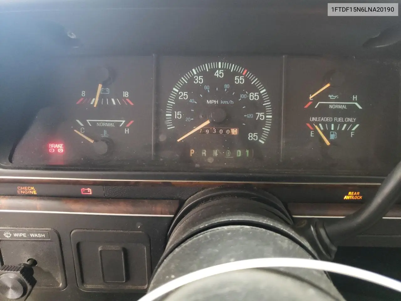 1990 Ford F150 VIN: 1FTDF15N6LNA20190 Lot: 64386535