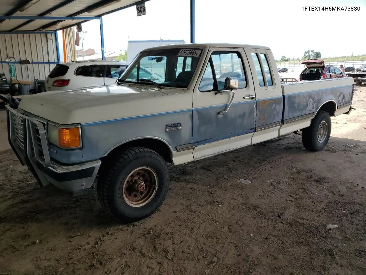1991 Ford F150 VIN: 1FTEX14H6MKA73830 Lot: 62675445