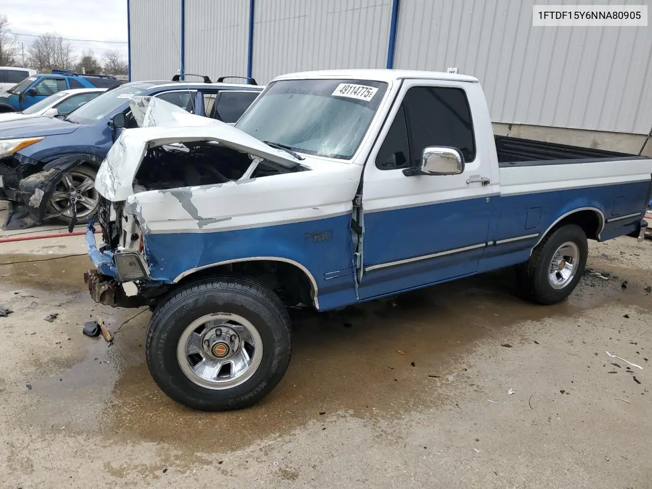 1992 Ford F150 VIN: 1FTDF15Y6NNA80905 Lot: 49114775