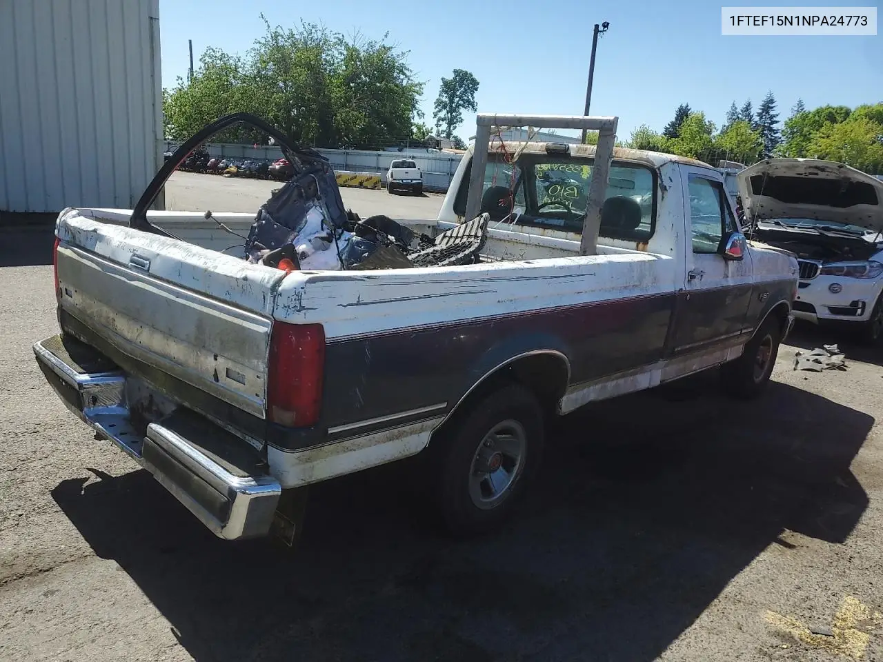 1992 Ford F150 VIN: 1FTEF15N1NPA24773 Lot: 53584805