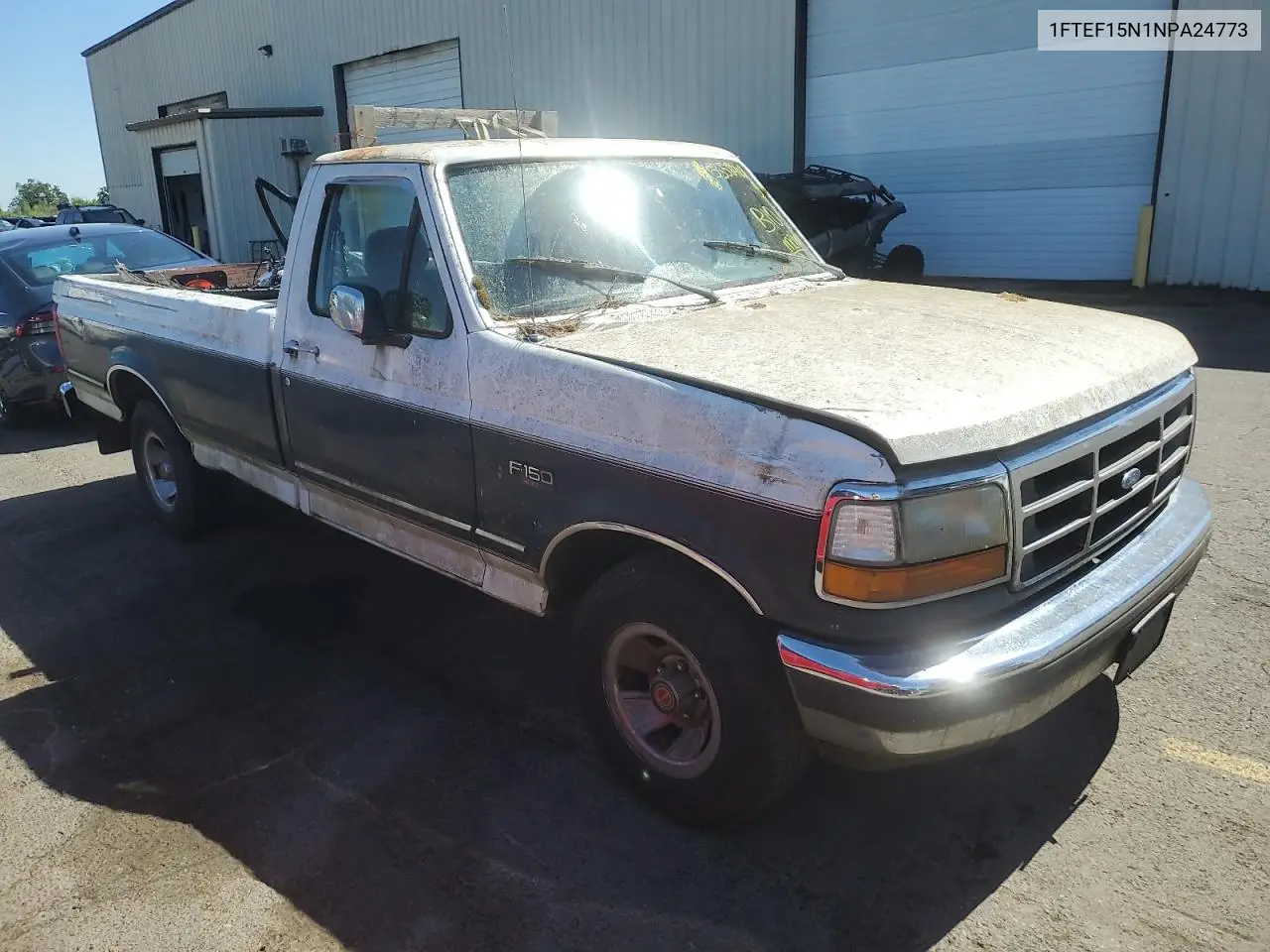 1992 Ford F150 VIN: 1FTEF15N1NPA24773 Lot: 53584805