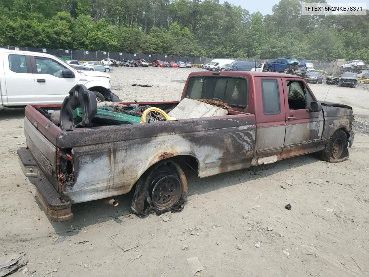 1992 Ford F150 VIN: 1FTEX15N2NKB78371 Lot: 58829415