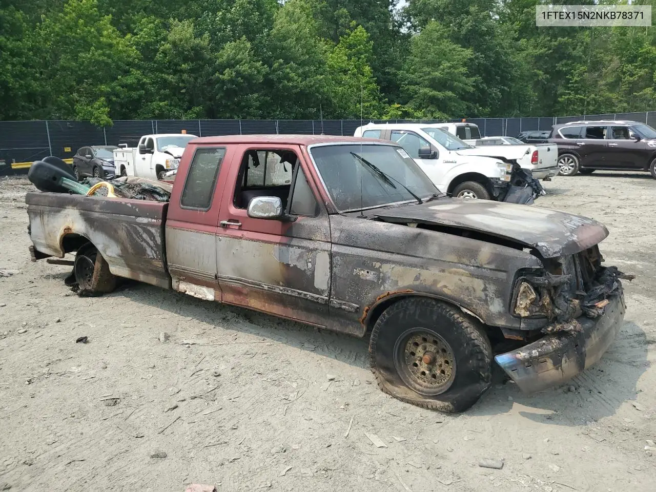 1992 Ford F150 VIN: 1FTEX15N2NKB78371 Lot: 58829415