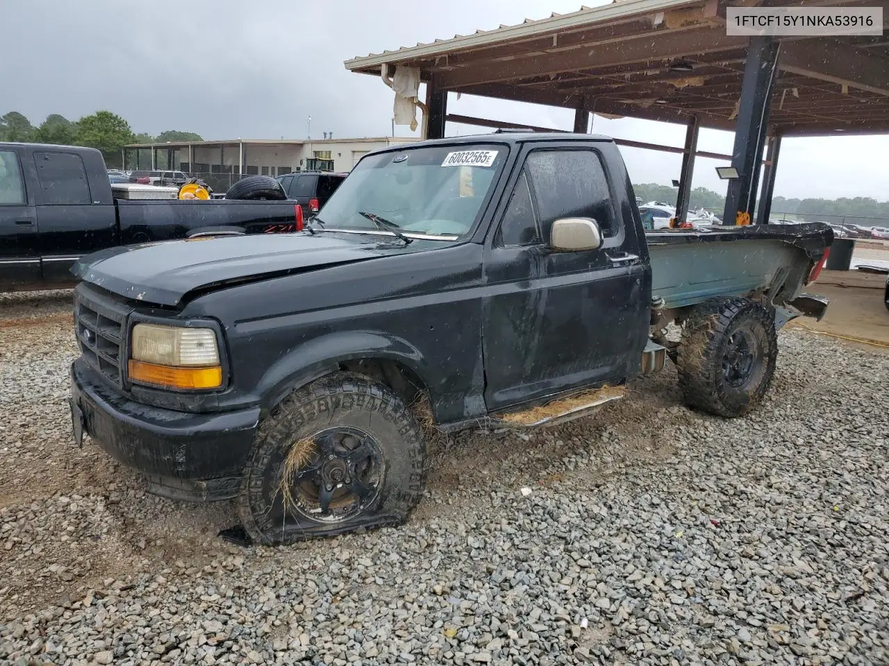 1992 Ford F150 VIN: 1FTCF15Y1NKA53916 Lot: 60032565