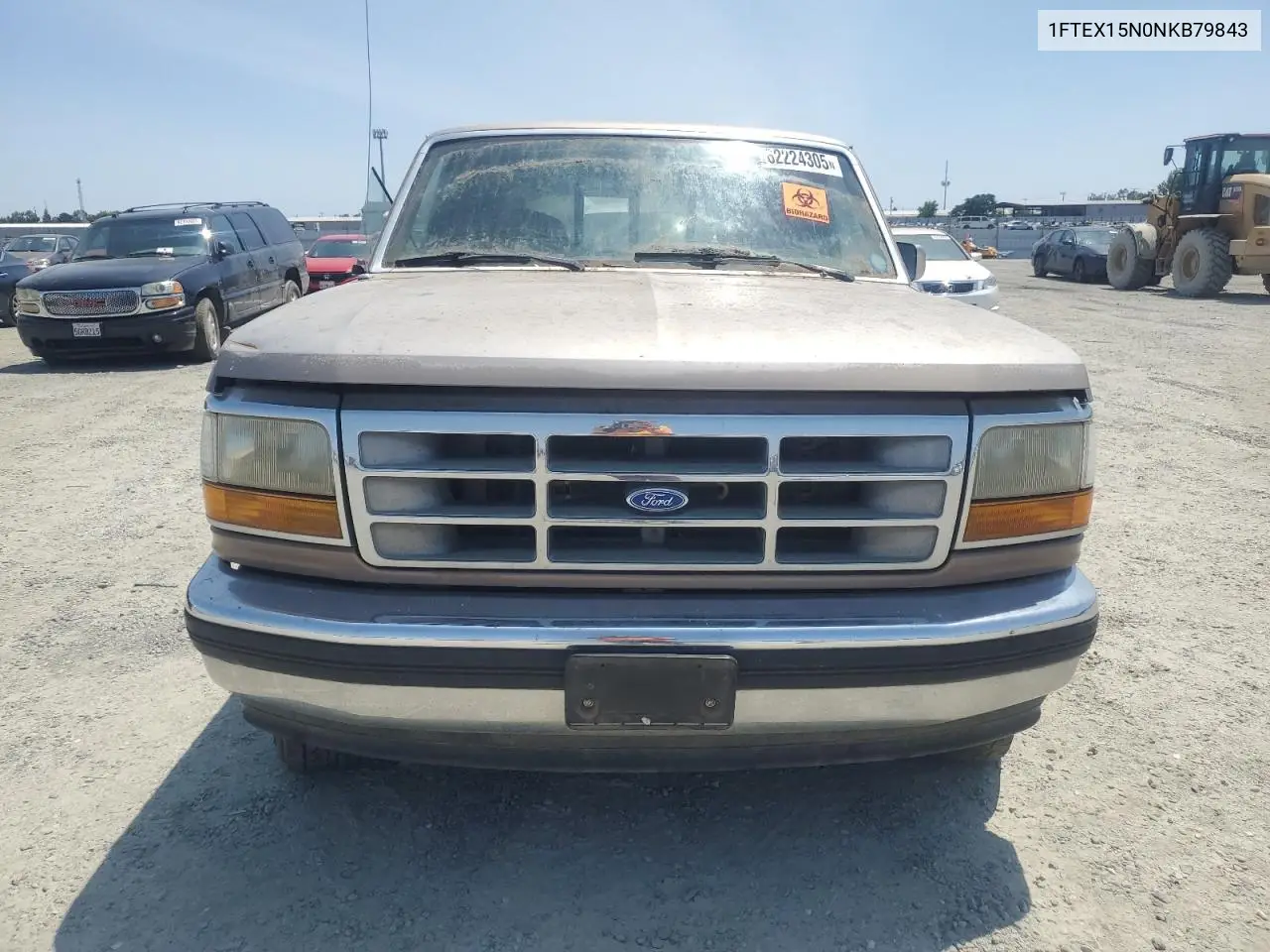 1992 Ford F150 VIN: 1FTEX15N0NKB79843 Lot: 62224305