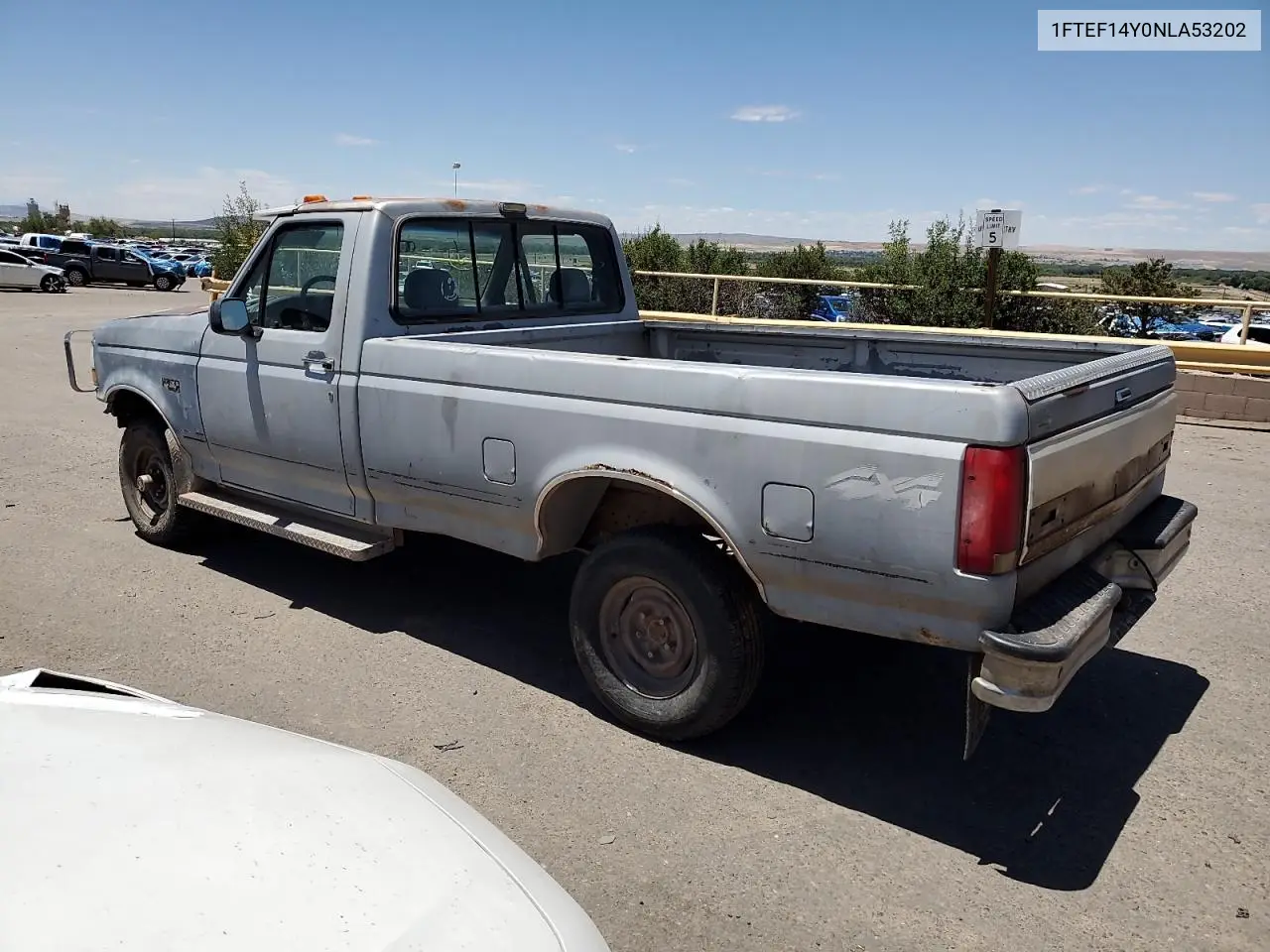 1992 Ford F150 VIN: 1FTEF14Y0NLA53202 Lot: 62348545
