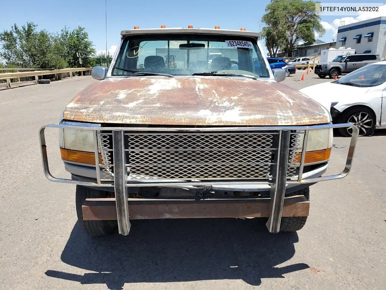 1992 Ford F150 VIN: 1FTEF14Y0NLA53202 Lot: 62348545