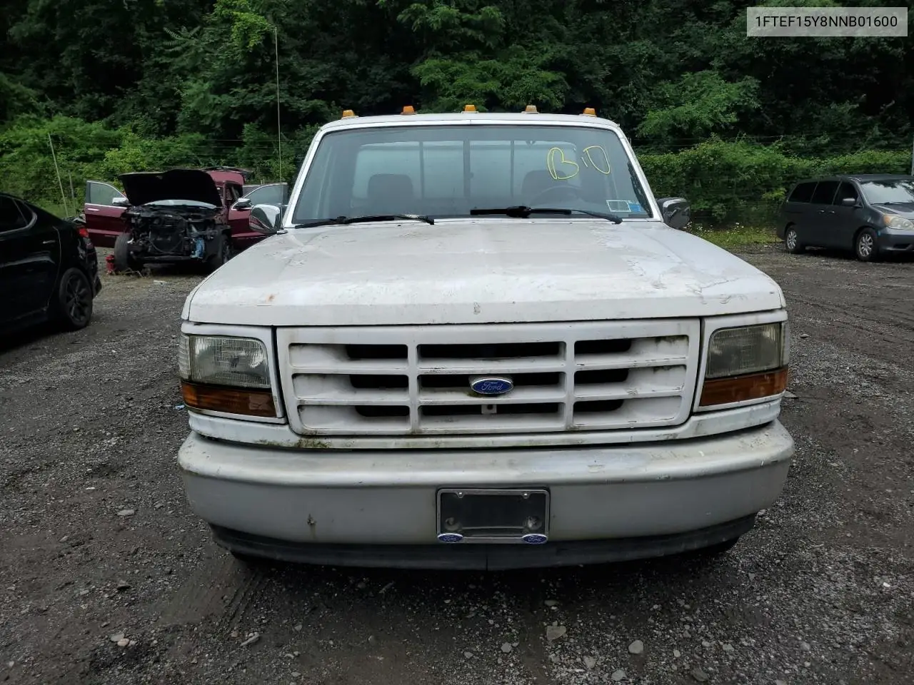 1992 Ford F150 VIN: 1FTEF15Y8NNB01600 Lot: 62353725