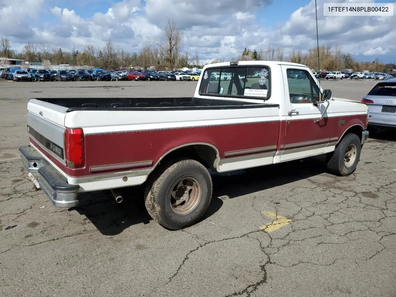 1993 Ford F150 VIN: 1FTEF14N8PLB00422 Lot: 49353765