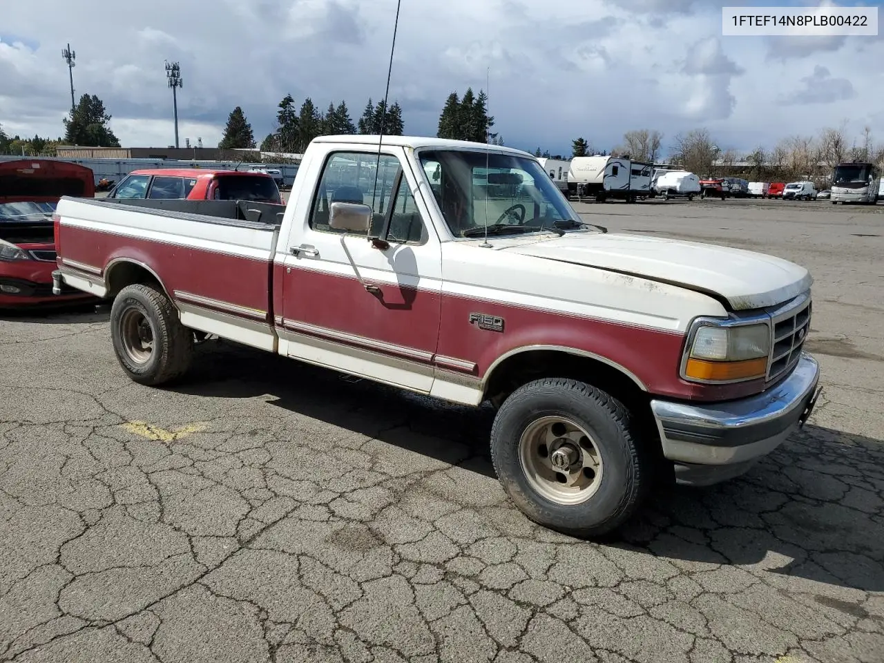 1993 Ford F150 VIN: 1FTEF14N8PLB00422 Lot: 49353765