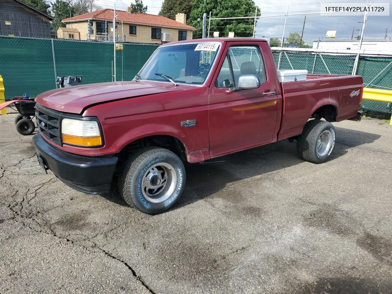 1993 Ford F150 VIN: 1FTEF14Y2PLA11729 Lot: 60744115