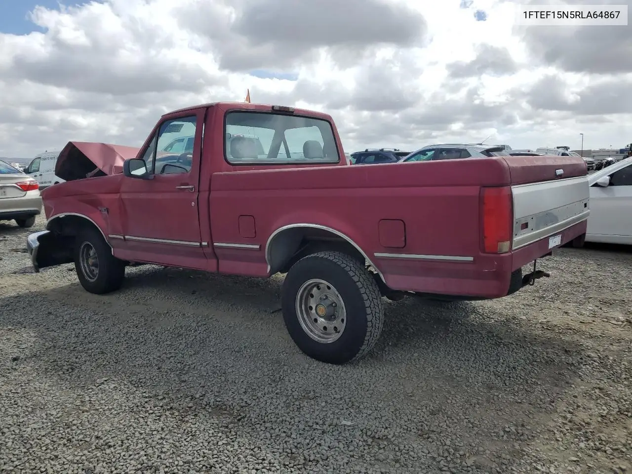 1994 Ford F150 VIN: 1FTEF15N5RLA64867 Lot: 56932315