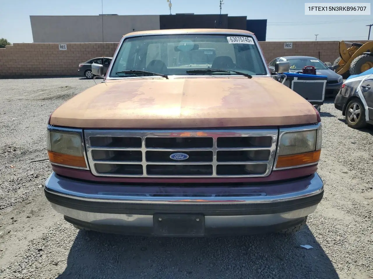 1994 Ford F150 VIN: 1FTEX15N3RKB96707 Lot: 63075745