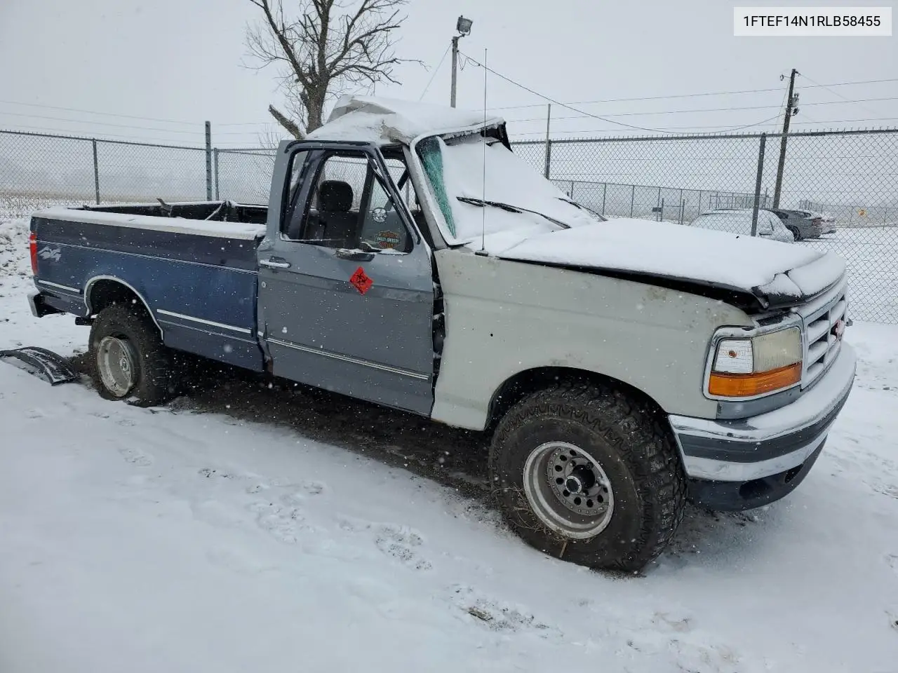 1994 Ford F150 VIN: 1FTEF14N1RLB58455 Lot: 87865585