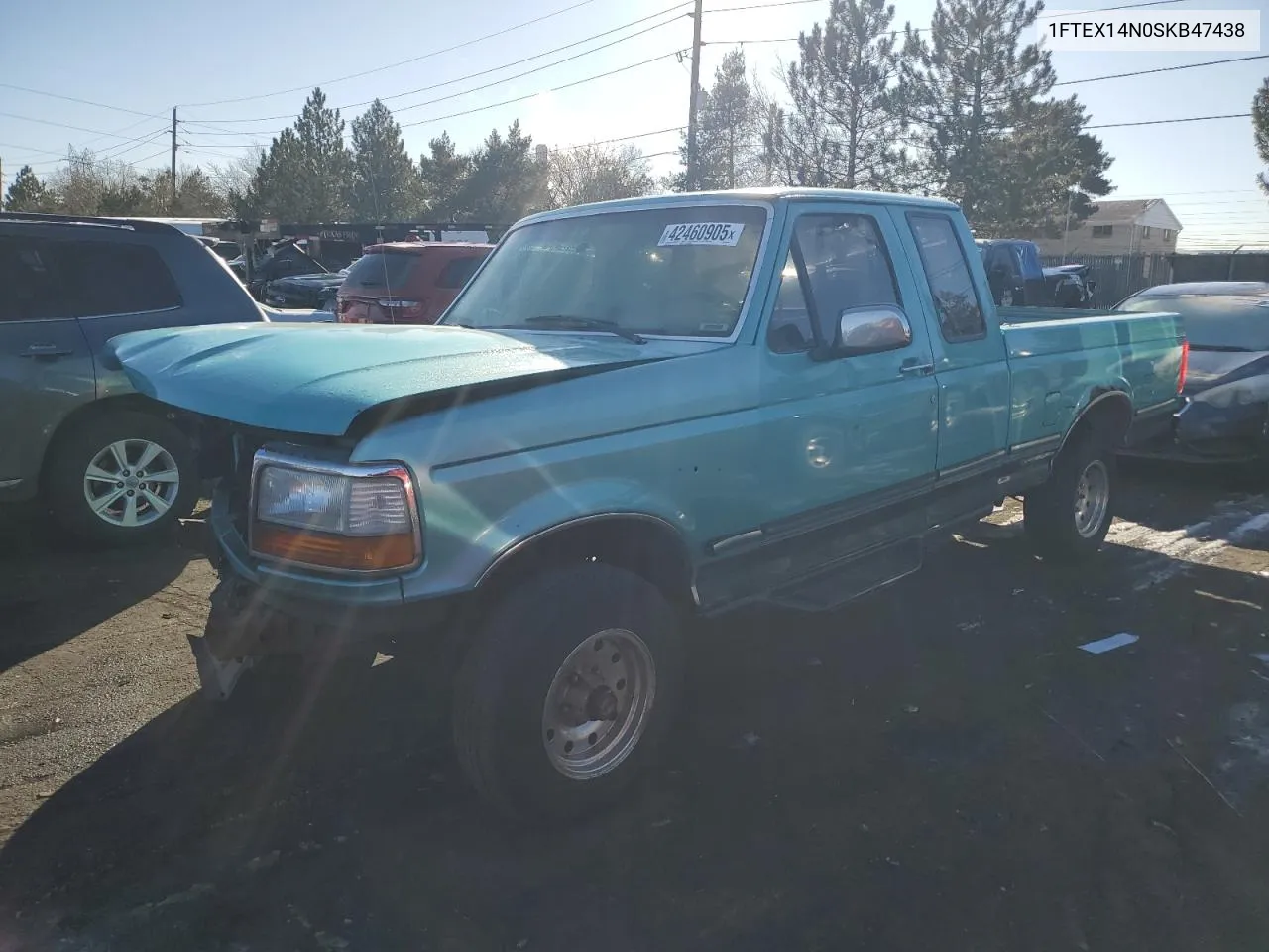 1995 Ford F150 VIN: 1FTEX14N0SKB47438 Lot: 42460905
