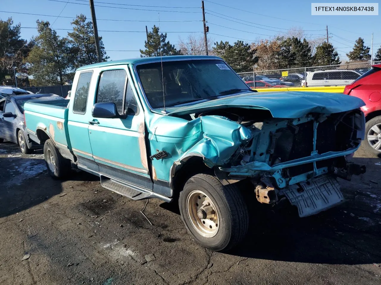 1995 Ford F150 VIN: 1FTEX14N0SKB47438 Lot: 42460905