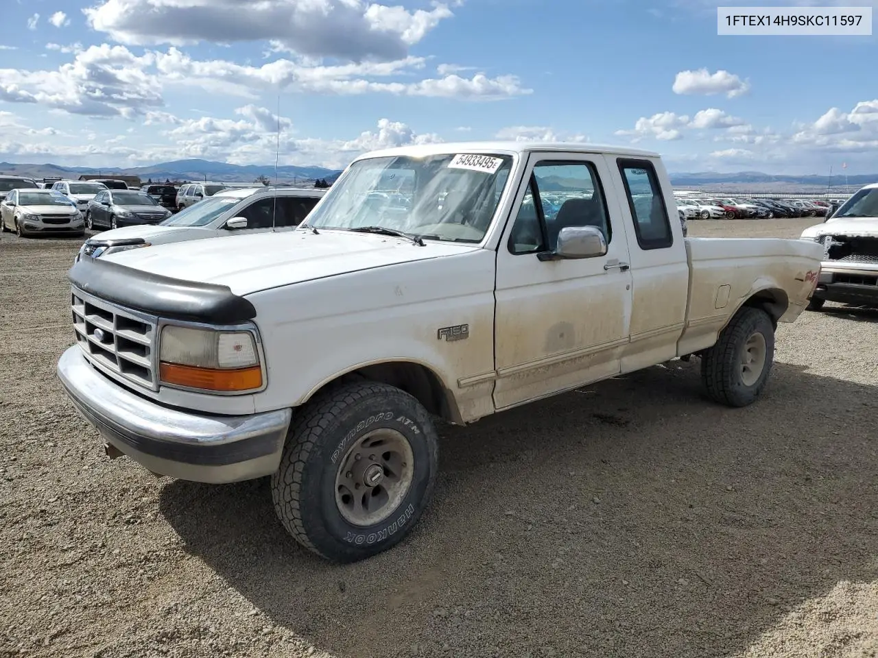 1995 Ford F150 VIN: 1FTEX14H9SKC11597 Lot: 54933495