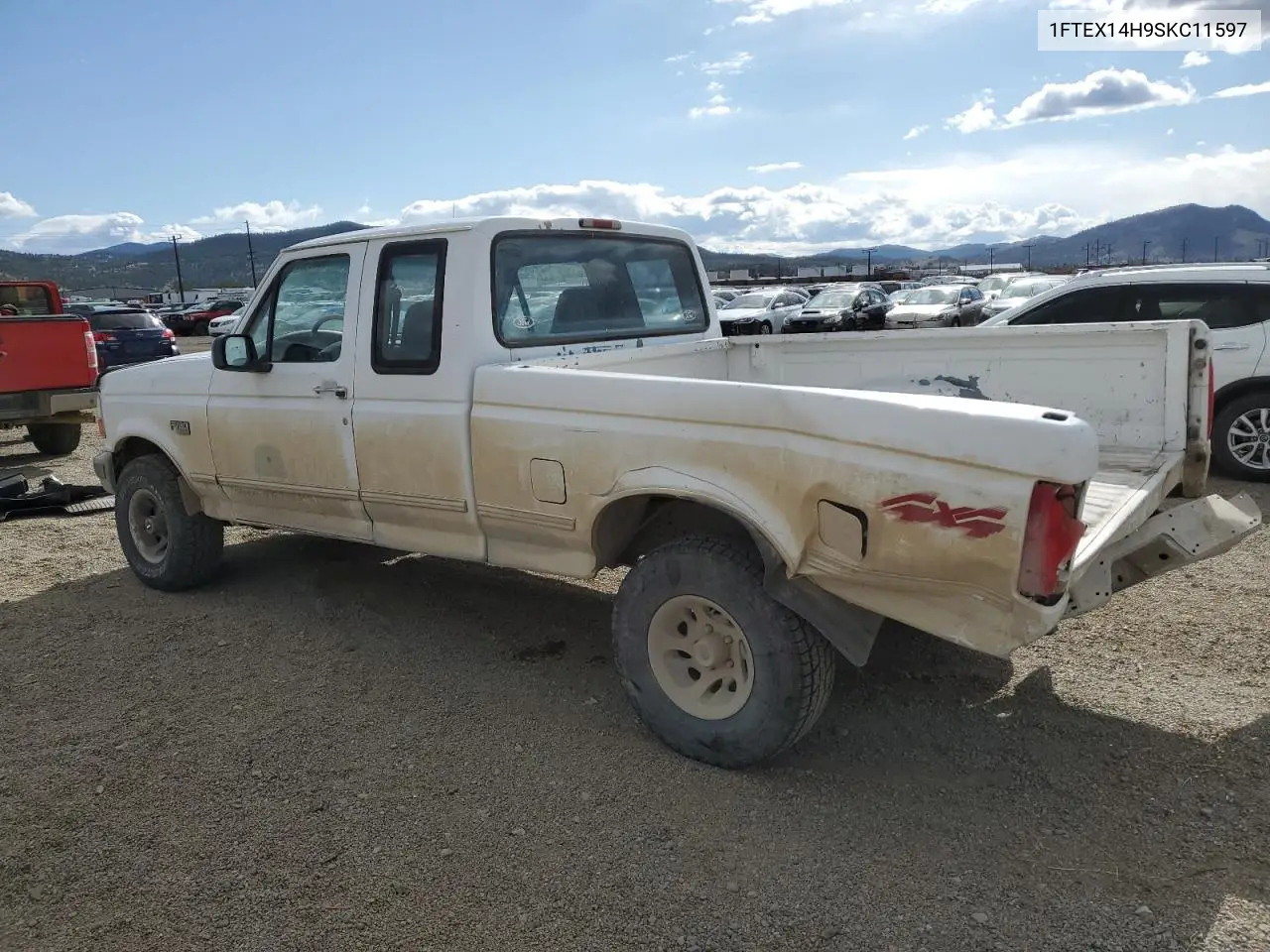 1995 Ford F150 VIN: 1FTEX14H9SKC11597 Lot: 54933495