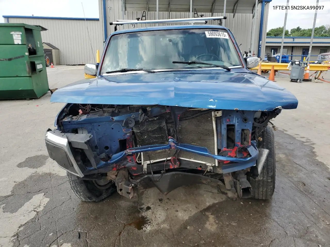 1995 Ford F150 VIN: 1FTEX15N2SKA99097 Lot: 59093615