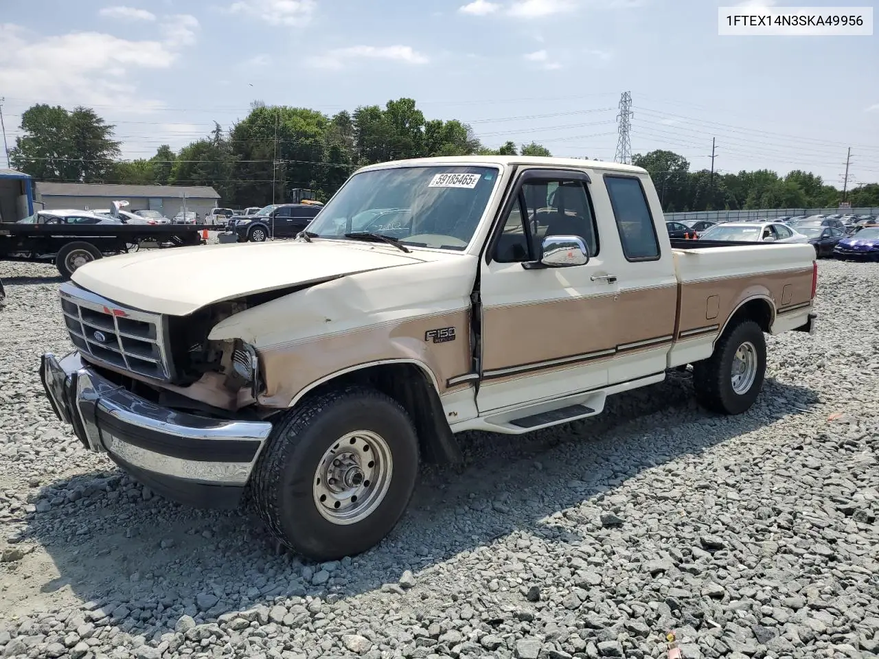 1995 Ford F150 VIN: 1FTEX14N3SKA49956 Lot: 59185465