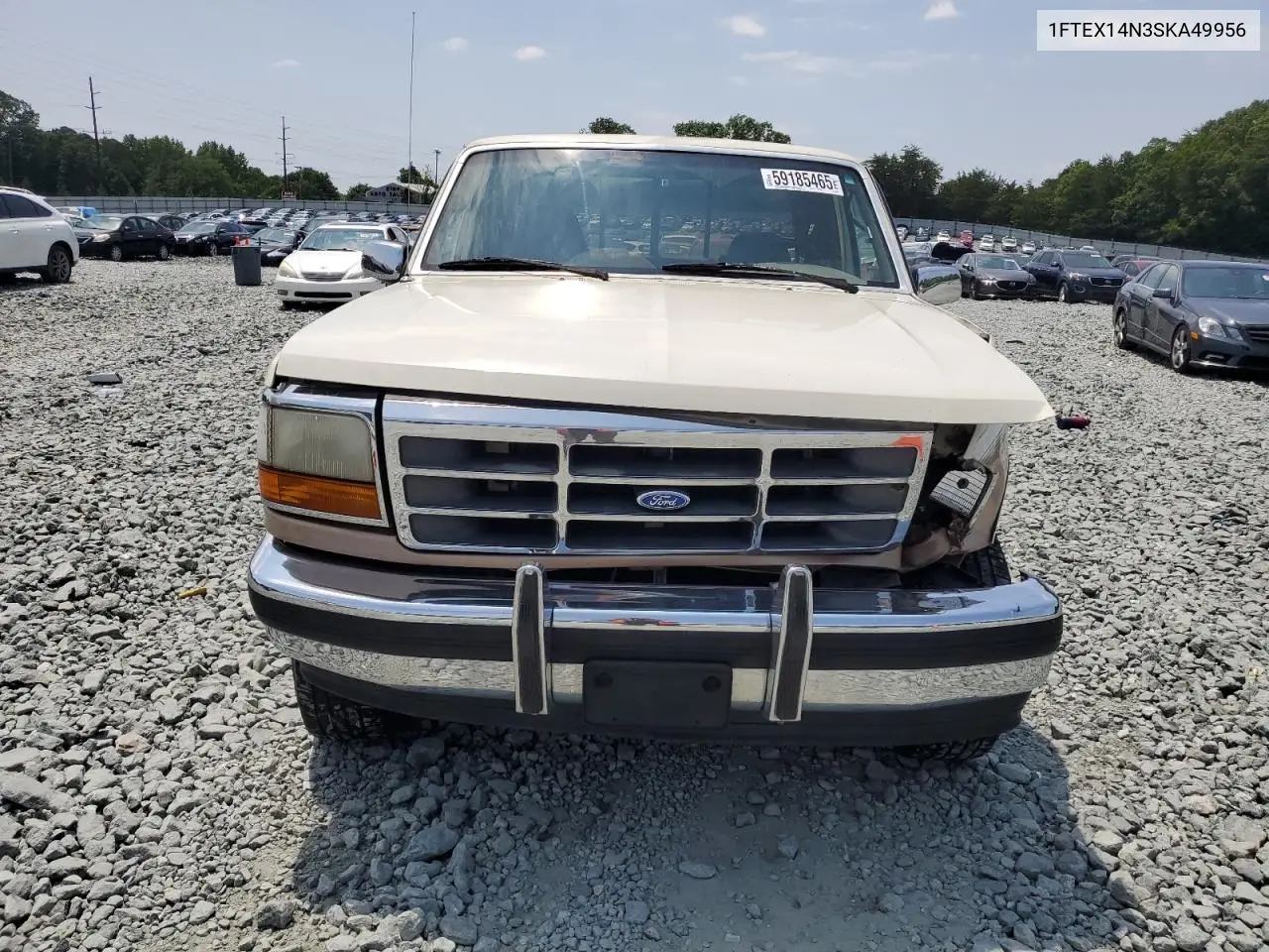 1995 Ford F150 VIN: 1FTEX14N3SKA49956 Lot: 59185465