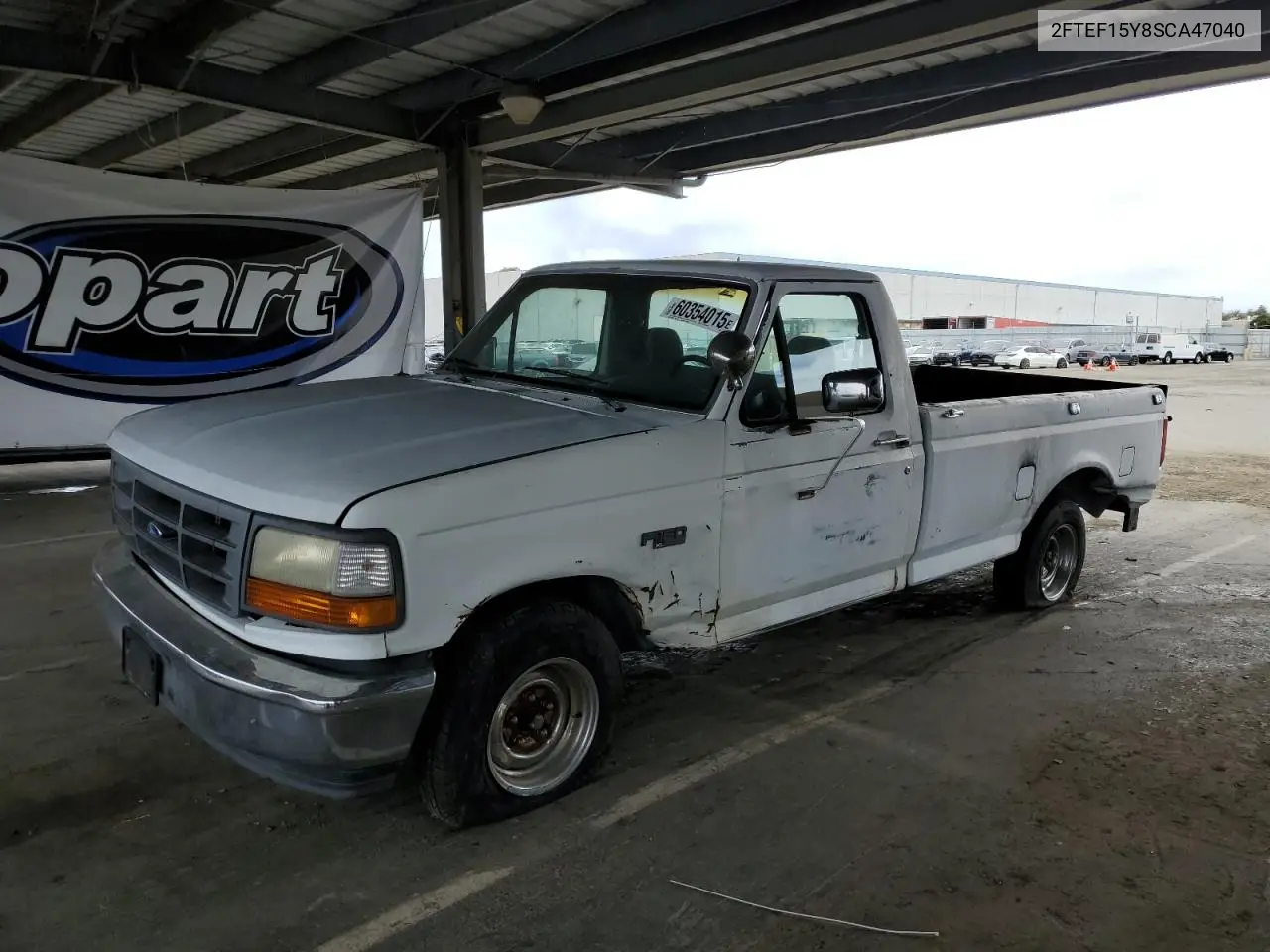 1995 Ford F150 VIN: 2FTEF15Y8SCA47040 Lot: 60354015