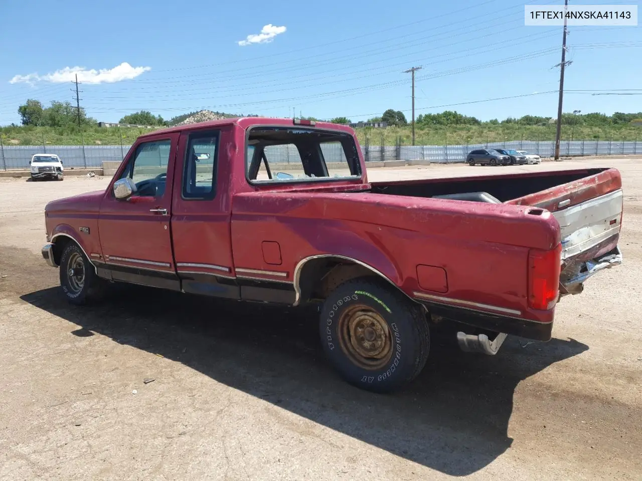 1995 Ford F150 VIN: 1FTEX14NXSKA41143 Lot: 60715065