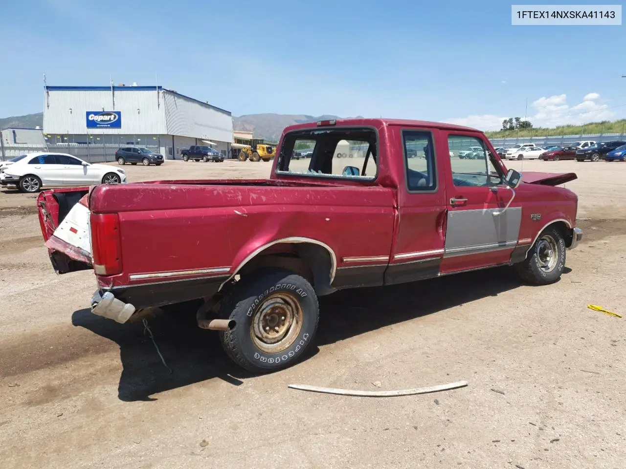 1995 Ford F150 VIN: 1FTEX14NXSKA41143 Lot: 60715065