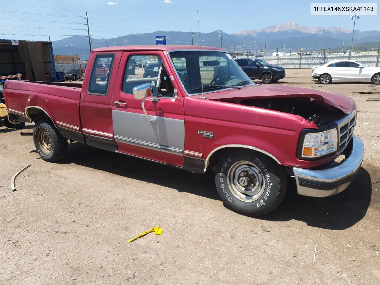 1995 Ford F150 VIN: 1FTEX14NXSKA41143 Lot: 60715065
