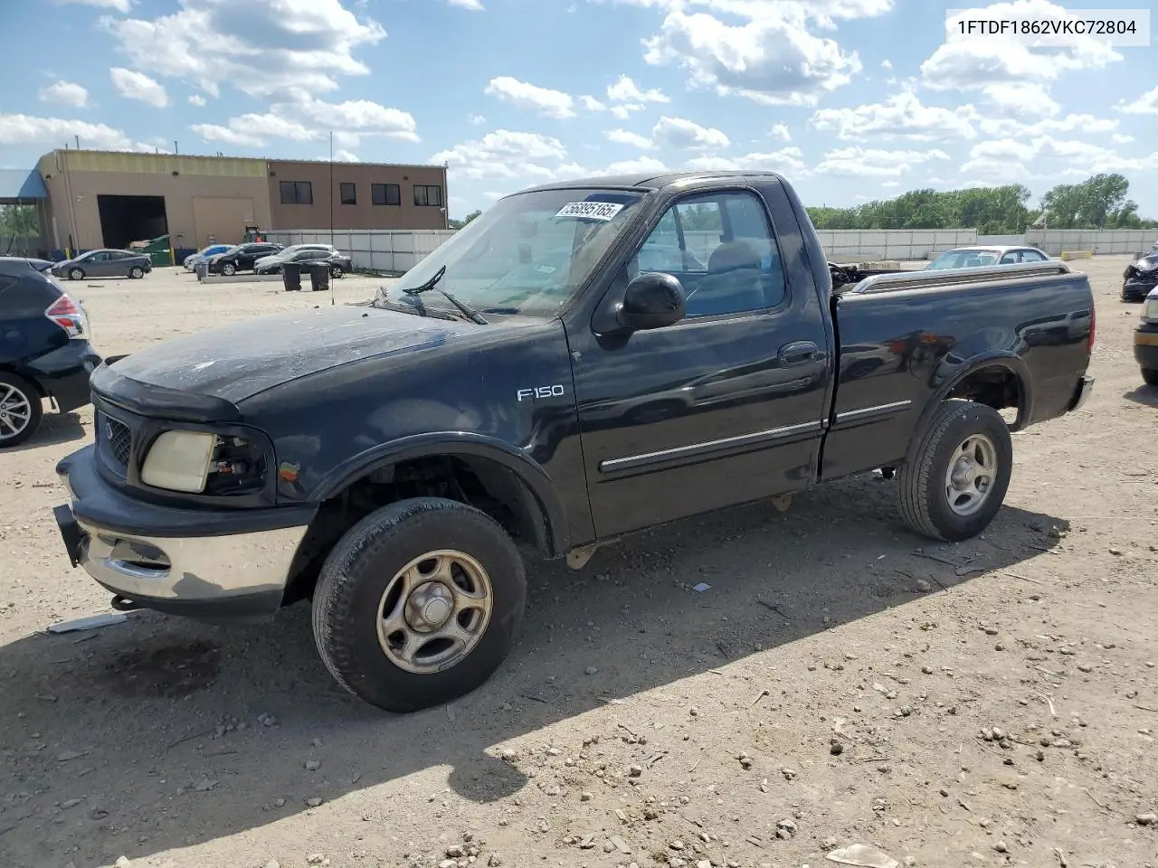 1997 Ford F150 VIN: 1FTDF1862VKC72804 Lot: 56895165