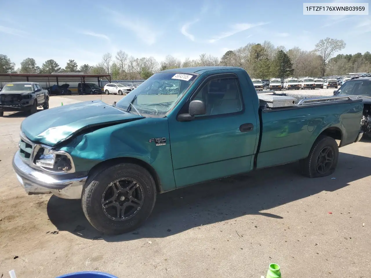 1998 Ford F150 VIN: 1FTZF176XWNB03959 Lot: 49043105