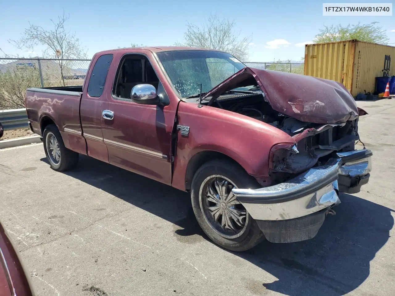 1998 Ford F150 VIN: 1FTZX17W4WKB16740 Lot: 56511315