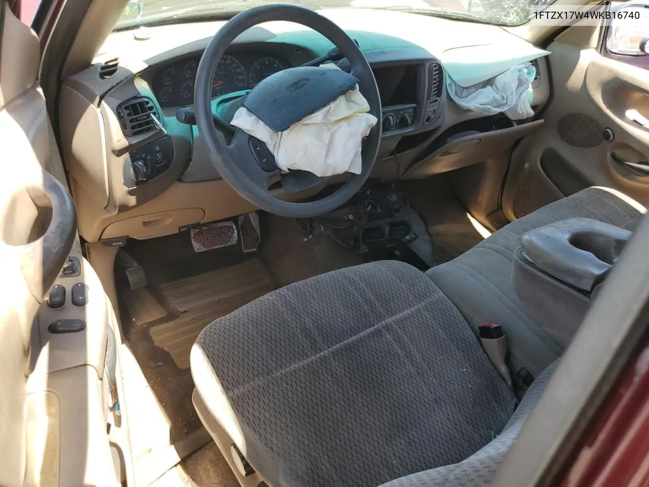 1998 Ford F150 VIN: 1FTZX17W4WKB16740 Lot: 56511315