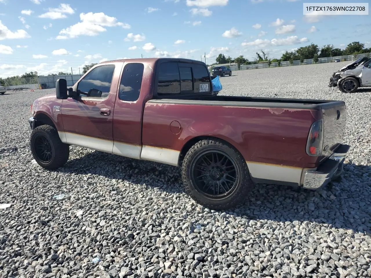 1998 Ford F150 VIN: 1FTZX1763WNC22708 Lot: 56914515