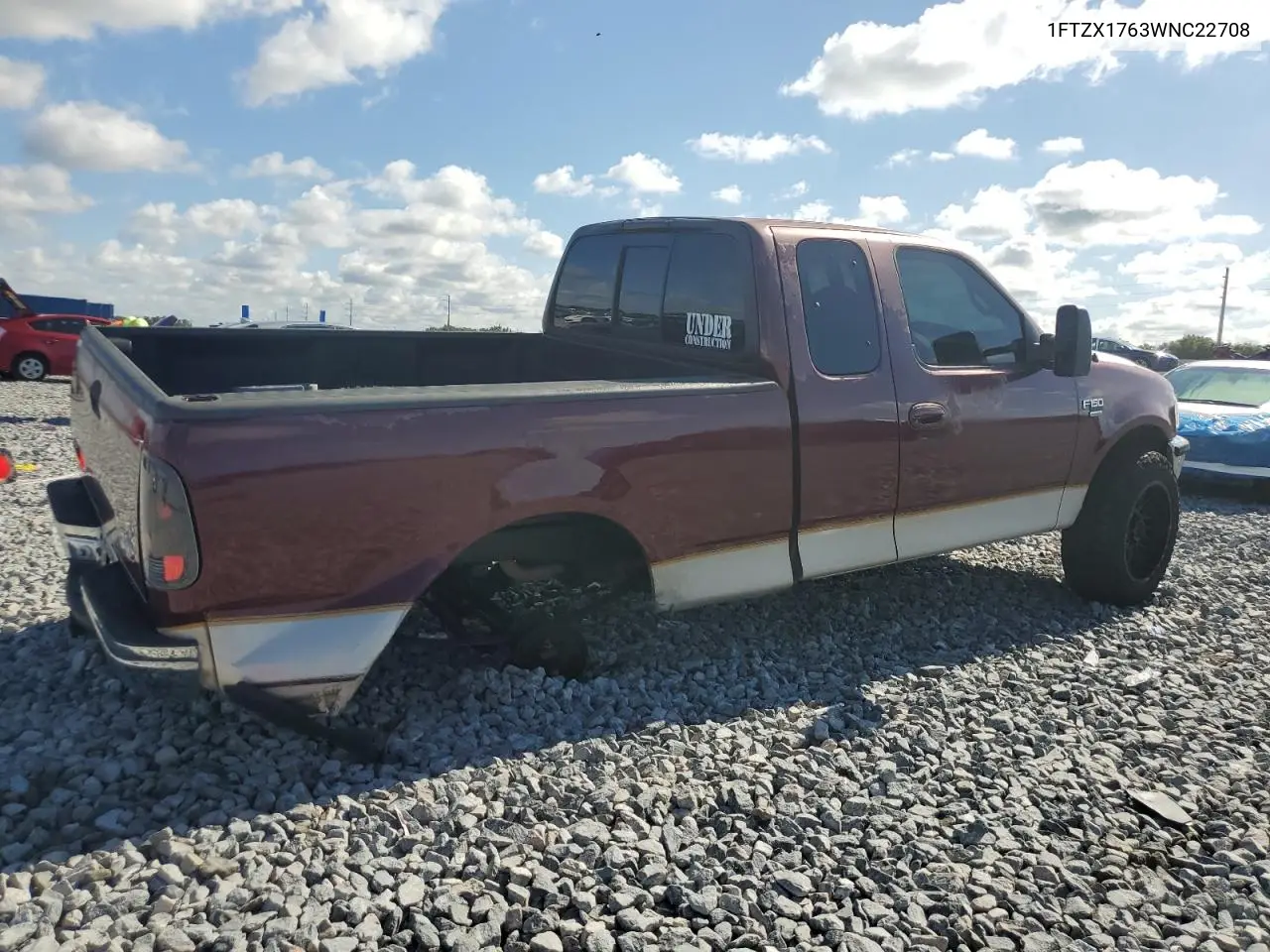1998 Ford F150 VIN: 1FTZX1763WNC22708 Lot: 56914515