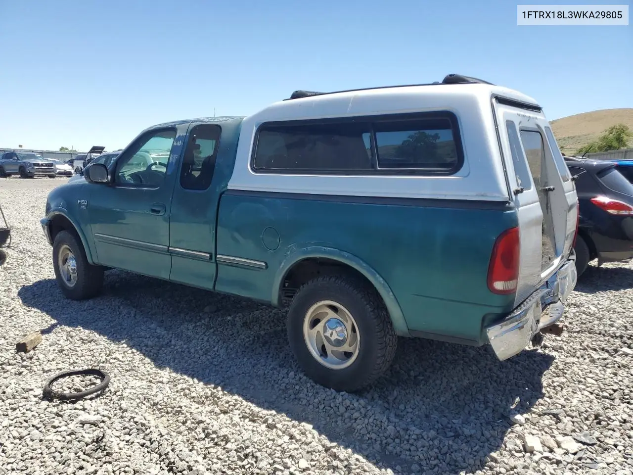 1998 Ford F150 VIN: 1FTRX18L3WKA29805 Lot: 60527945