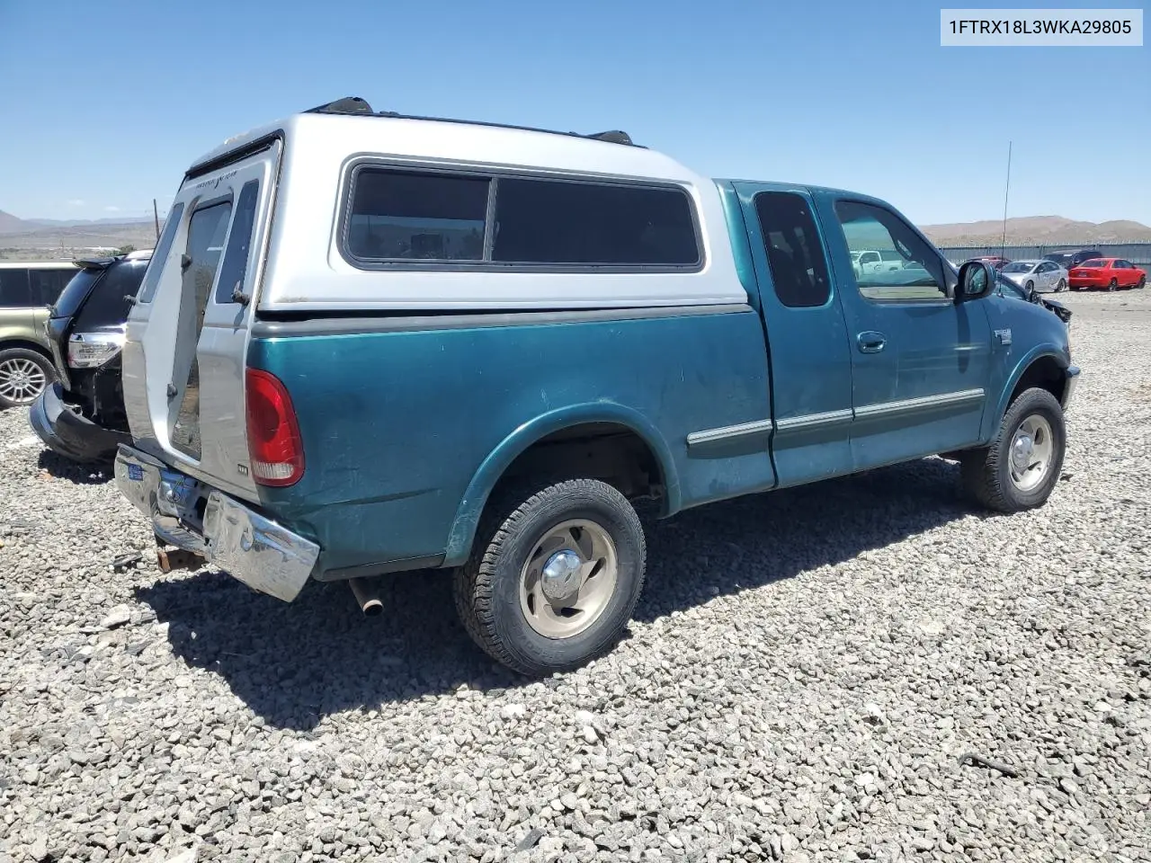 1998 Ford F150 VIN: 1FTRX18L3WKA29805 Lot: 60527945