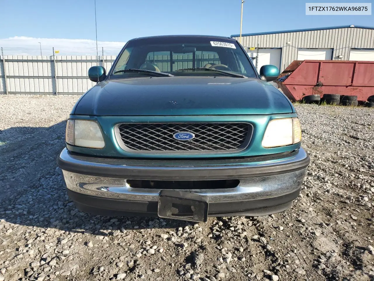 1998 Ford F150 VIN: 1FTZX1762WKA96875 Lot: 62563015