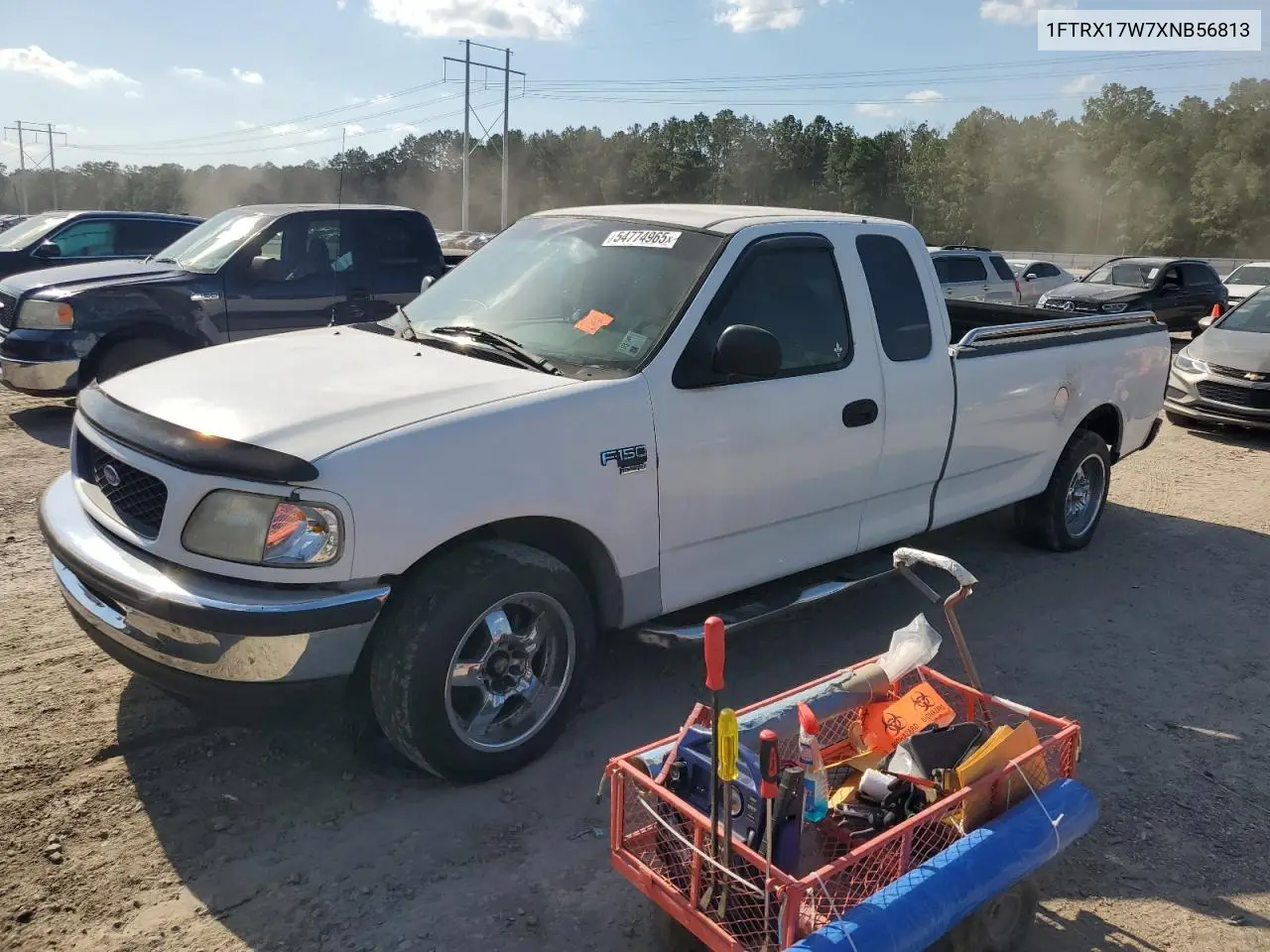 1999 Ford F150 VIN: 1FTRX17W7XNB56813 Lot: 54774965